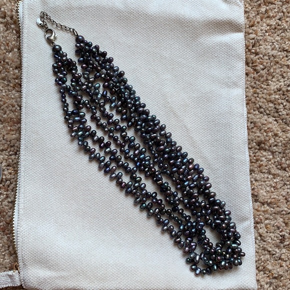 Dark Pearl Necklace Set - Picture 7 of 7